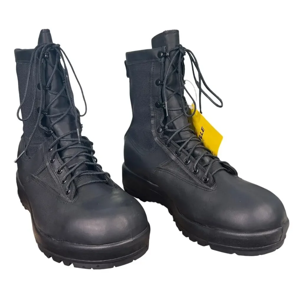 NWT Belleville 700V Wide Black Goretex Waterproof Combat Boots Size 13.5 W